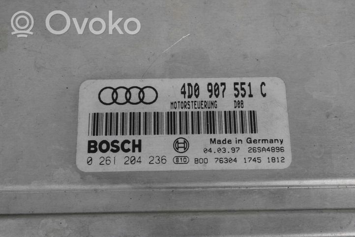 Audi A8 S8 D2 4D Calculateur moteur ECU 4D0907551C