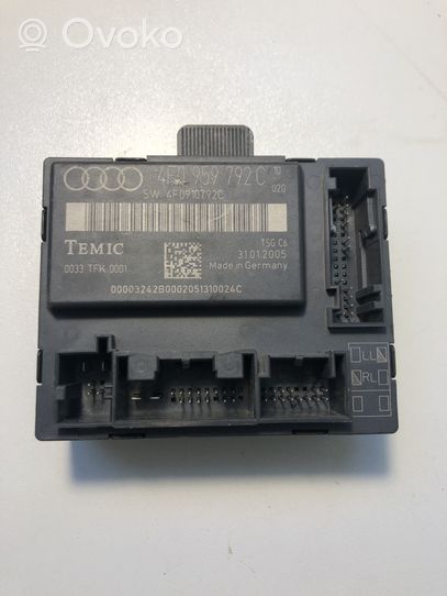 Audi A6 S6 C6 4F Unité de commande module de porte 4F0959792C