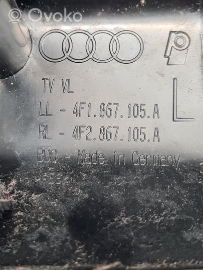 Audi A6 S6 C6 4F Obudowa klamki wewnętrznej drzwi przednich 4F1867105A