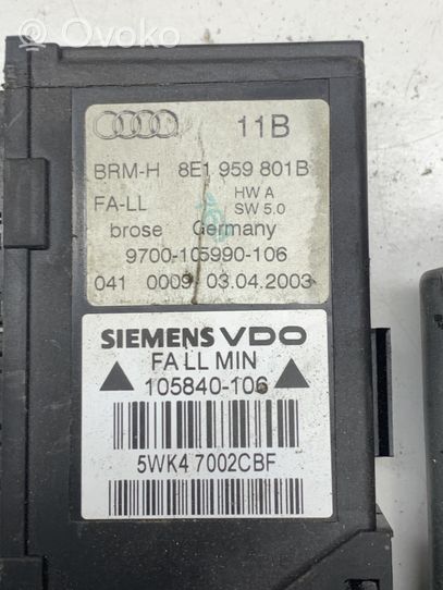 Audi A4 S4 B6 8E 8H Silniczek podnośnika szyby drzwi przednich 8E1959801B