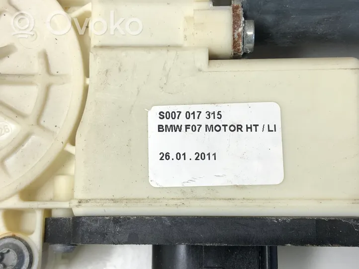 BMW 5 GT F07 Mécanisme lève-vitre de porte arrière avec moteur S007017315