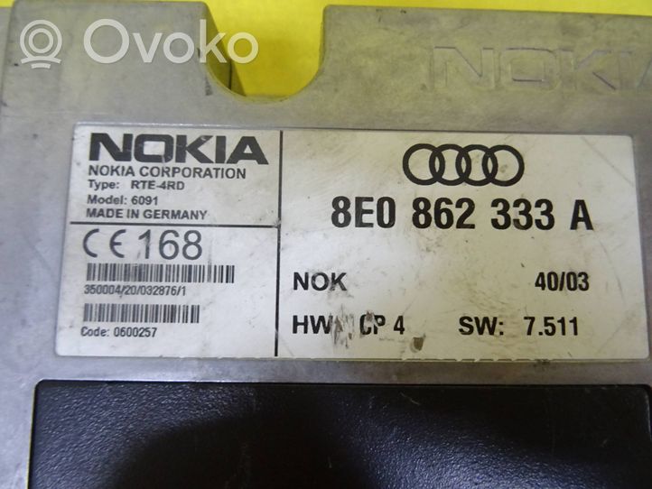 Audi A4 S4 B6 8E 8H Unidad de control/módulo del teléfono 8E0862333A