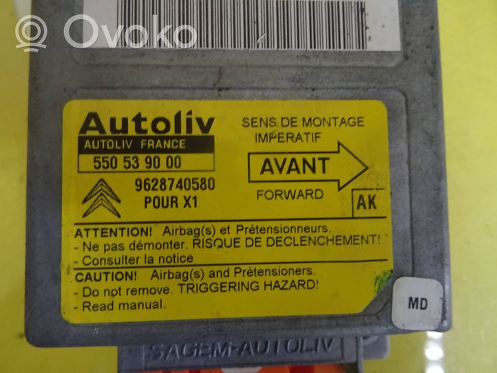 Citroen Xantia Module de contrôle airbag 550539000