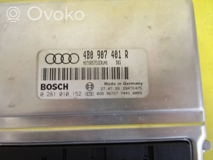 Audi A6 S6 C5 4B Sterownik / Moduł ECU 4B0907401R