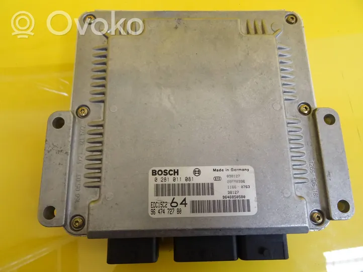 Peugeot 307 Sterownik / Moduł ECU 0281011081