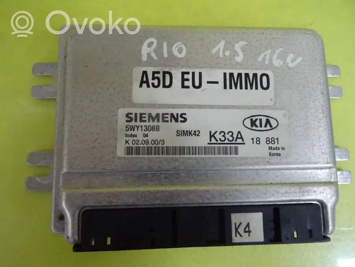 KIA Rio Calculateur moteur ECU 5WY1308B