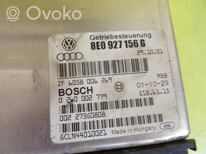 Audi A4 S4 B6 8E 8H Module de contrôle de boîte de vitesses ECU 8E0927156G