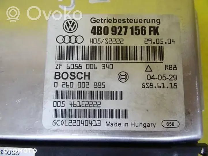 Audi A6 S6 C5 4B Sterownik / Moduł skrzyni biegów 4B0927156FK