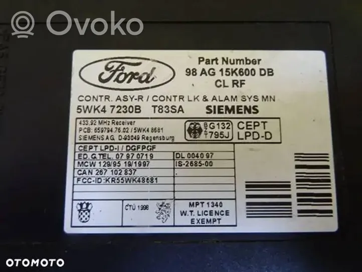Ford Focus Mukavuusmoduuli 98AG15K600DB