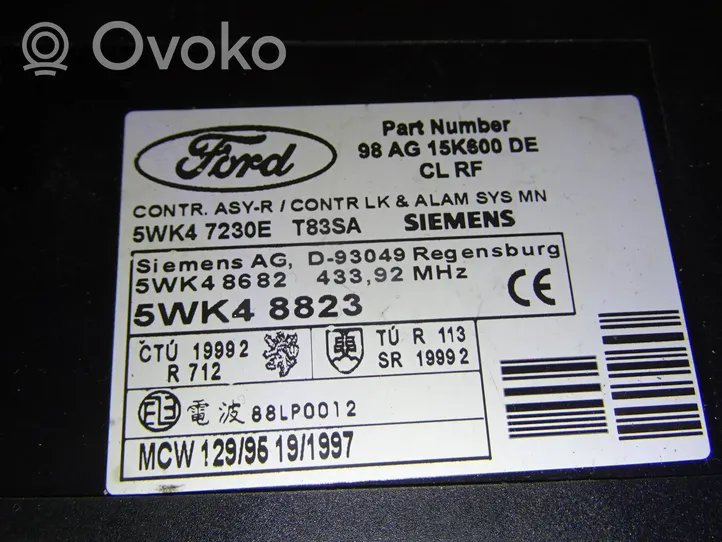 Ford Focus Moduł / Sterownik komfortu 98AG15K600DE