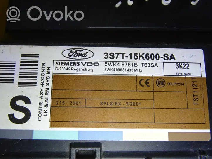 Ford Mondeo Mk III Komfortsteuergerät Bordnetzsteuergerät 3S7T-15K600-SA