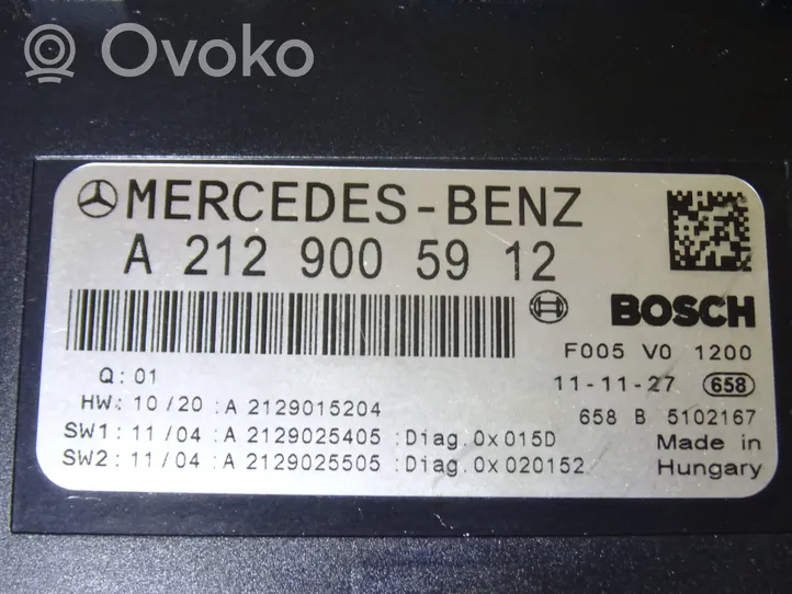 Mercedes-Benz C W204 SAM control unit A2129005912
