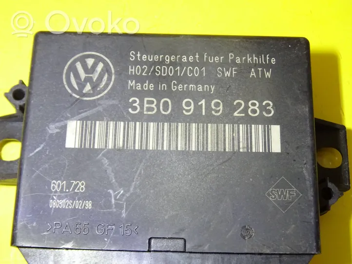 Volkswagen PASSAT B5.5 Unidad de control/módulo PDC de aparcamiento 3B0919283