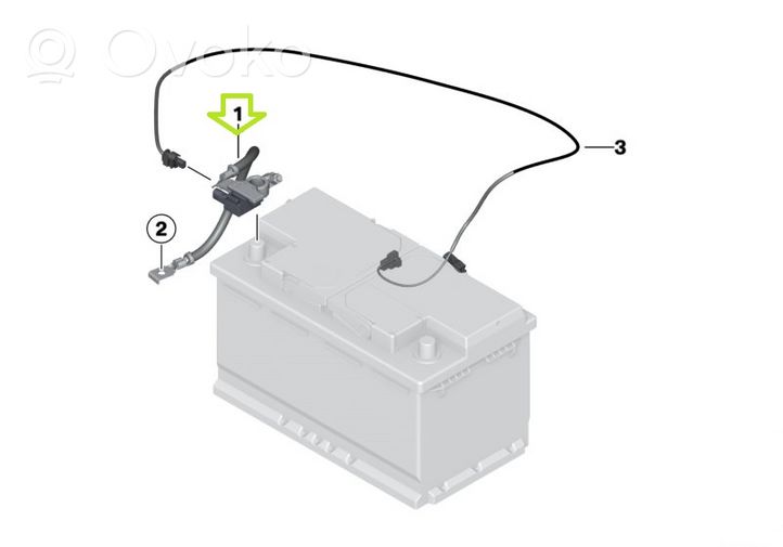 BMW 4 F32 F33 Cavo negativo messa a terra (batteria) 9117877