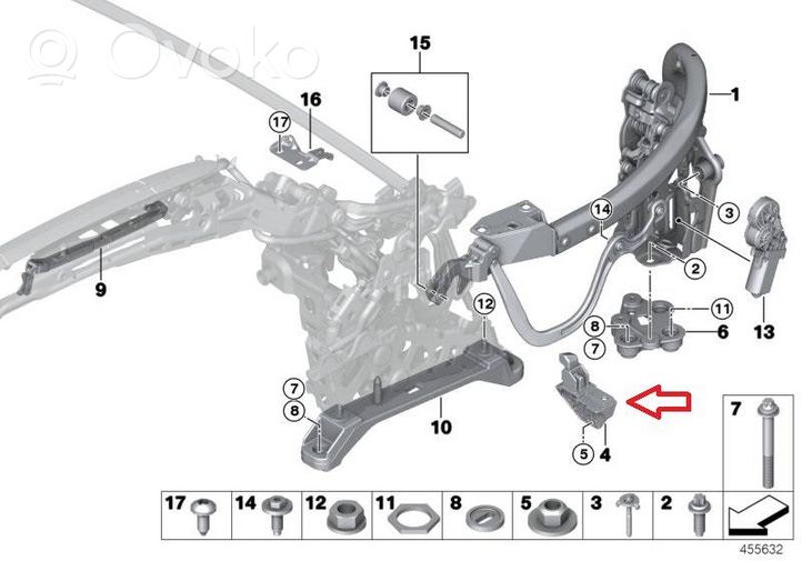 BMW M4 F82 F83 Kita kėbulo dalis 7453347