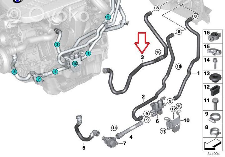 BMW X5 F15 Tube d'admission d'air 9253001