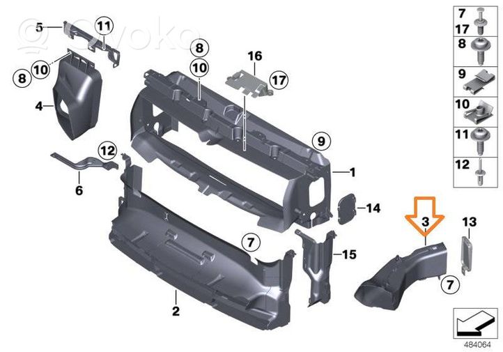 BMW 2 F22 F23 Muut jarrujen osat 51748054415