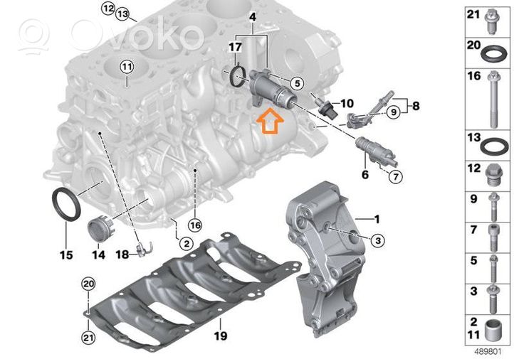 BMW 4 F36 Gran coupe Moottorin vesijäähdytyksen putki/letku 11118511205