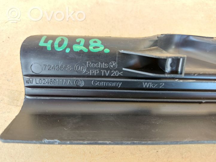 BMW 3 F30 F35 F31 Slidės apdaila priekinės vairuotojo sėdynės 7243558