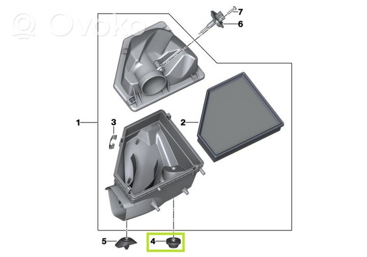 BMW 3 G20 G21 Tuyau d'admission d'air 7625238