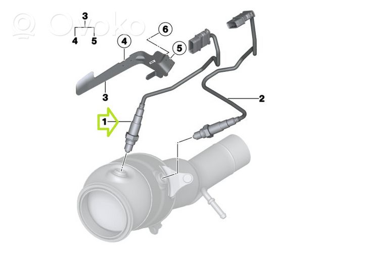 BMW 2 F22 F23 Sonda lambda 7589121