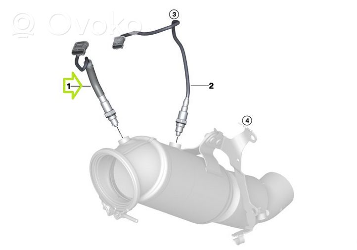 BMW 2 F22 F23 Sonde lambda 7596908