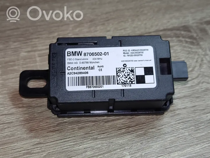 BMW M4 F82 F83 Door central lock control unit/module 8706502