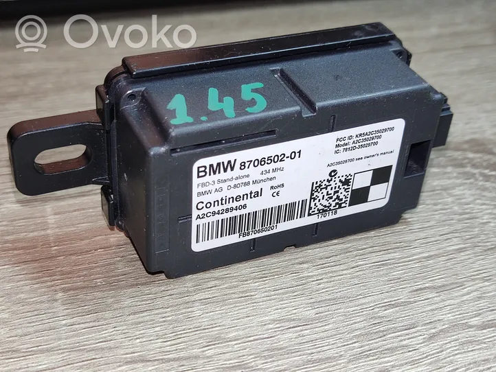 BMW M4 F82 F83 Door central lock control unit/module 8706502