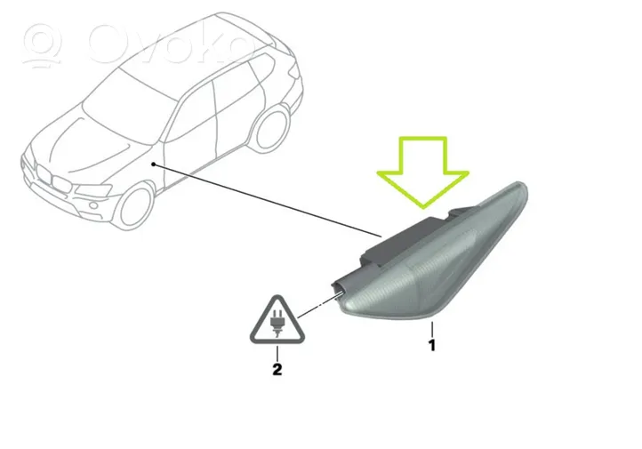 BMW X3 F25 Etupuskurin suuntavilkku 7267977