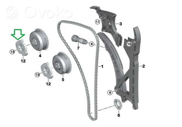 BMW M4 F82 F83 Inna część głowicy cylindra 7578877