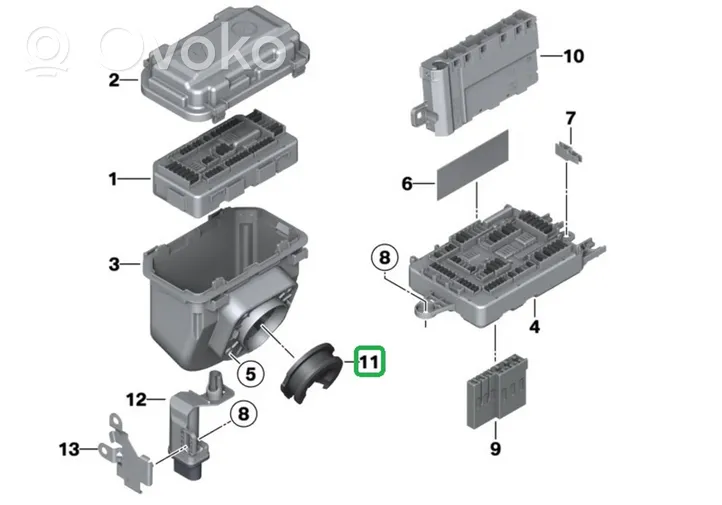 BMW M4 F82 F83 Dangtelis saugiklių dėžės 9259269