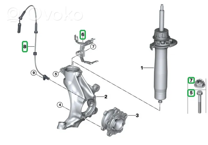 BMW M3 F80 Sonstige Einzelteile Bremsanlage 2284733