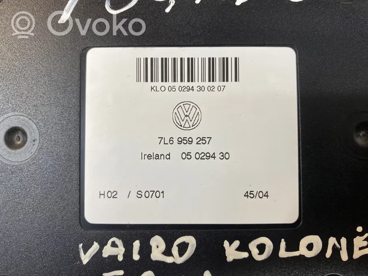 Volkswagen Touareg I Vairo kolonėlės valdymo blokas 7L6959257