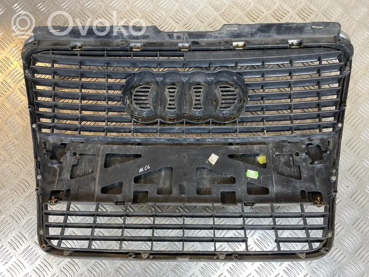 Audi A6 S6 C6 4F Grille calandre supérieure de pare-chocs avant 4F0853651