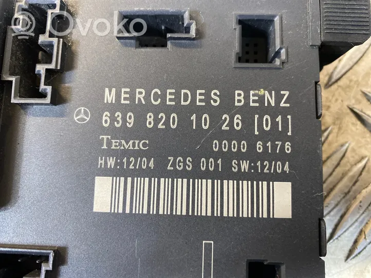 Mercedes-Benz Vito Viano W639 Door control unit/module 6398201026