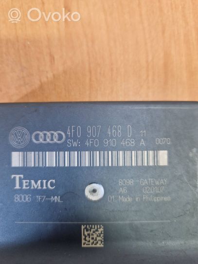 Audi A6 S6 C6 4F Module de passerelle 4F0907468D