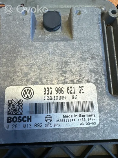 Volkswagen Golf Plus Sterownik / Moduł ECU 03G906021GE