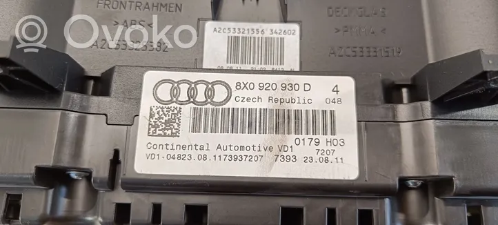 Audi A1 Tachimetro (quadro strumenti) 8X0920930D