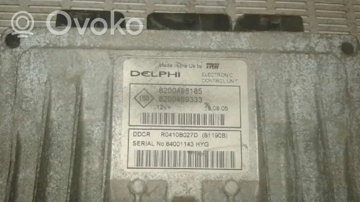 Renault Clio II Calculateur moteur ECU 8200498185