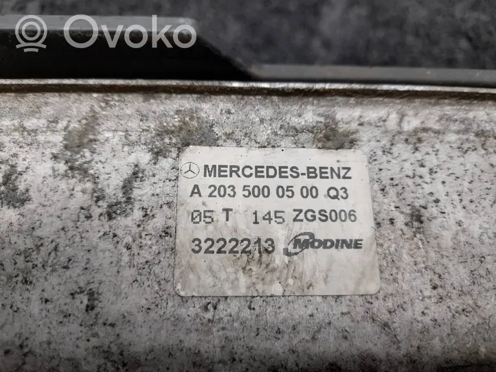 Mercedes-Benz C W203 Refroidisseur intermédiaire A2035000500Q3