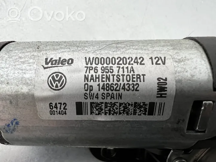 Volkswagen Touareg II Motor del limpiaparabrisas trasero 7P6955711A