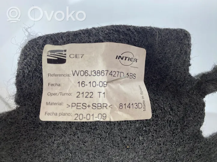 Seat Ibiza IV (6J,6P) Dolny panel schowka koła zapasowego 6J3867427D