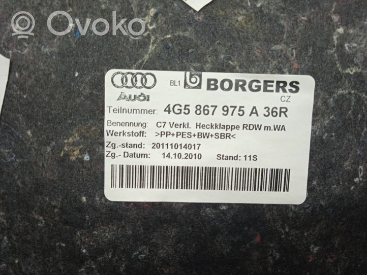 Audi A6 S6 C7 4G Tapicerka bagażnika / Komplet 4G5867975