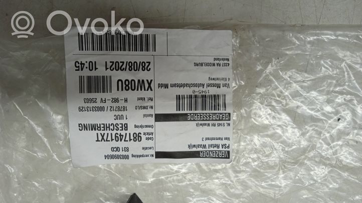 Peugeot 208 Takalokasuojan muotolista 98174917XT