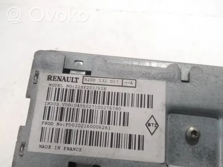 Renault Avantime Radio/CD/DVD/GPS-pääyksikkö 8200132017