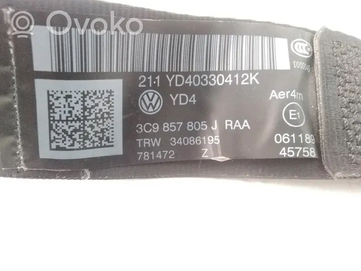 Volkswagen Passat Alltrack Takaistuimen turvavyö 3C9857805J