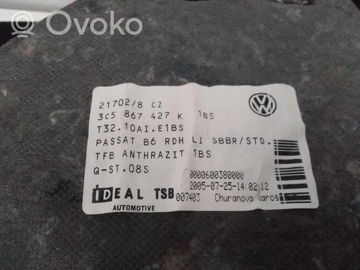 Volkswagen PASSAT B6 Muotolista 3C5867427K