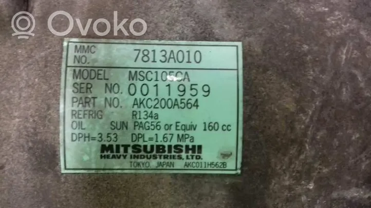 Mitsubishi Grandis Compresseur de climatisation 7813A010