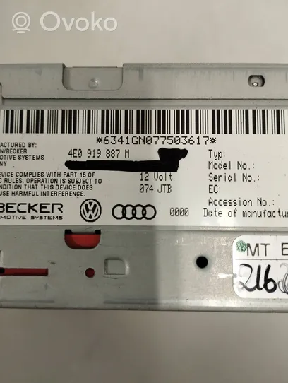 Audi A6 S6 C6 4F Unità di navigazione lettore CD/DVD 4E0910887QX