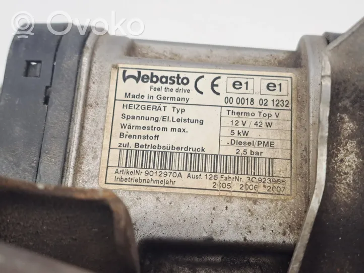 Volkswagen PASSAT B6 Unité de préchauffage auxiliaire Webasto 3C0815065D